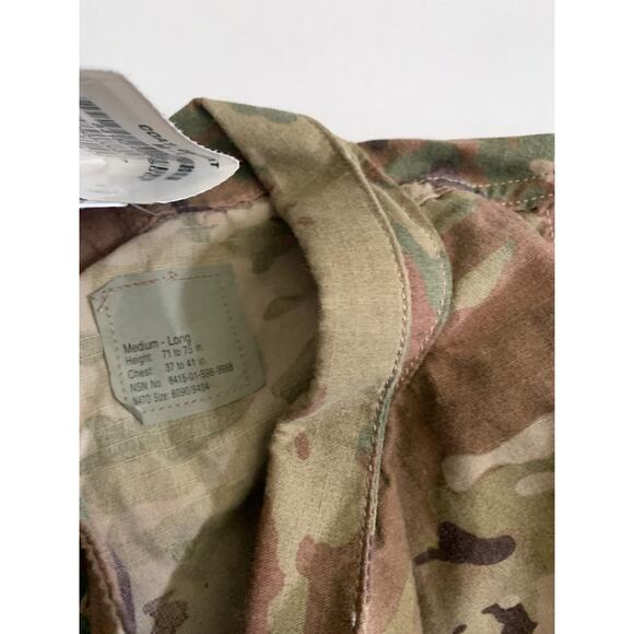 Army Combat Uniform Coat Men's Size M Long Full Zip Blouse Shirt Coat Brand New - Picture 5 of 14